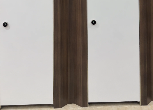 深橡木色搭白色門板-鉆石款衛(wèi)生間隔斷